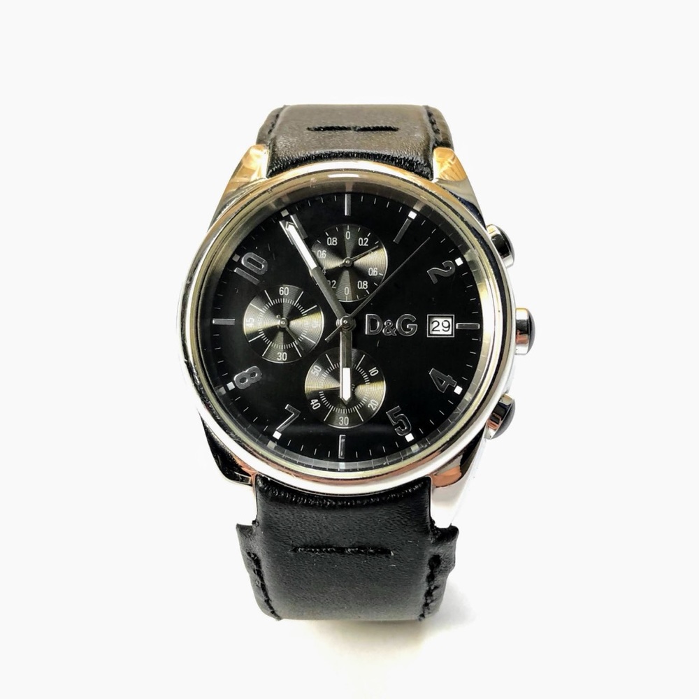 D&G Men's Sandpiper Watch, Black Chronograph Dial